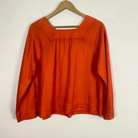 NWT Kensie Tencel Orange Top - Picture 11 of 12